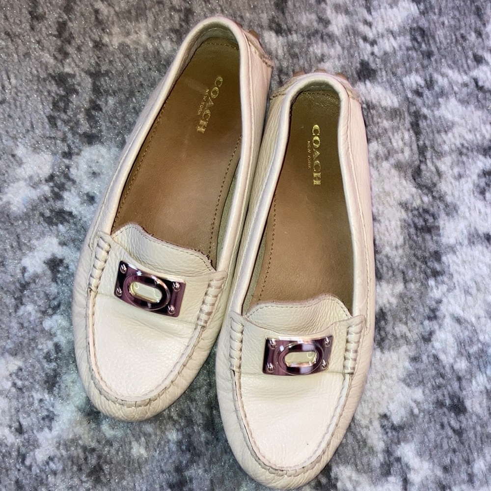 Coach leather loafers